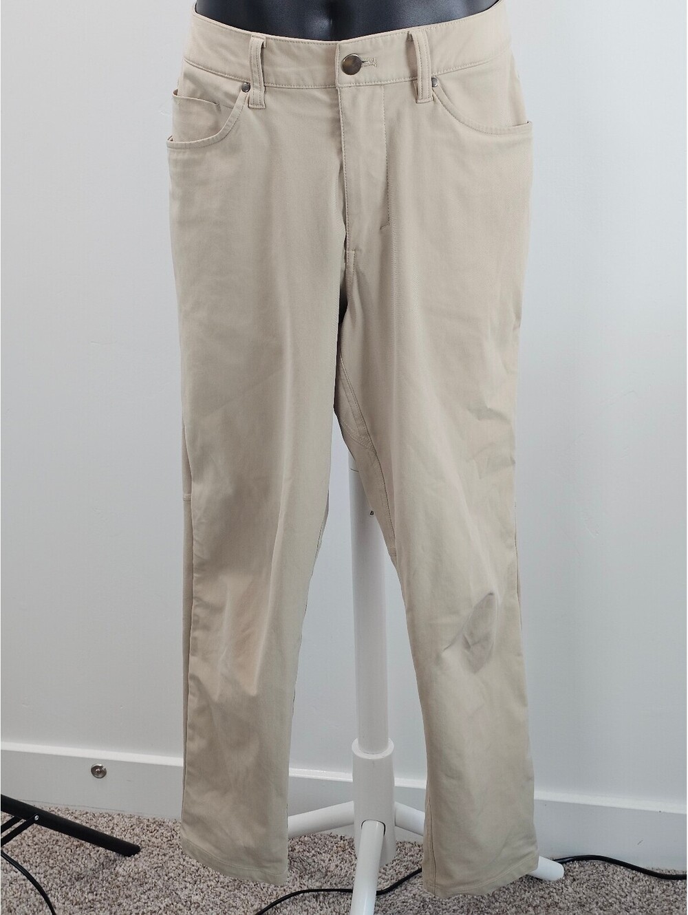 Lululemon ABC 5-Pocket Beige Straight Leg Pants